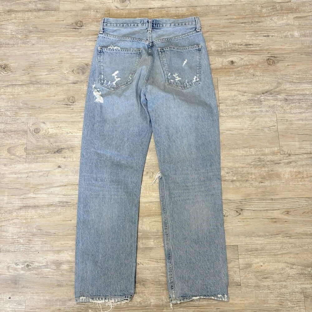 AGolde 90’s Mid Rise Loose Fit Jeans In Fall Out Sz 27 Button Fly - Picture 3 of 11